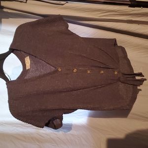 Large waffle knit pink republic top